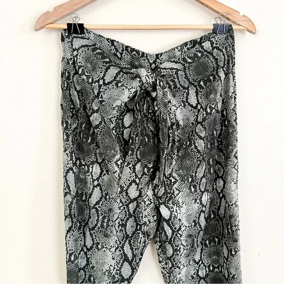 ✨RARE✨ ACACIA Hobbs Silk Pants in Sage Python